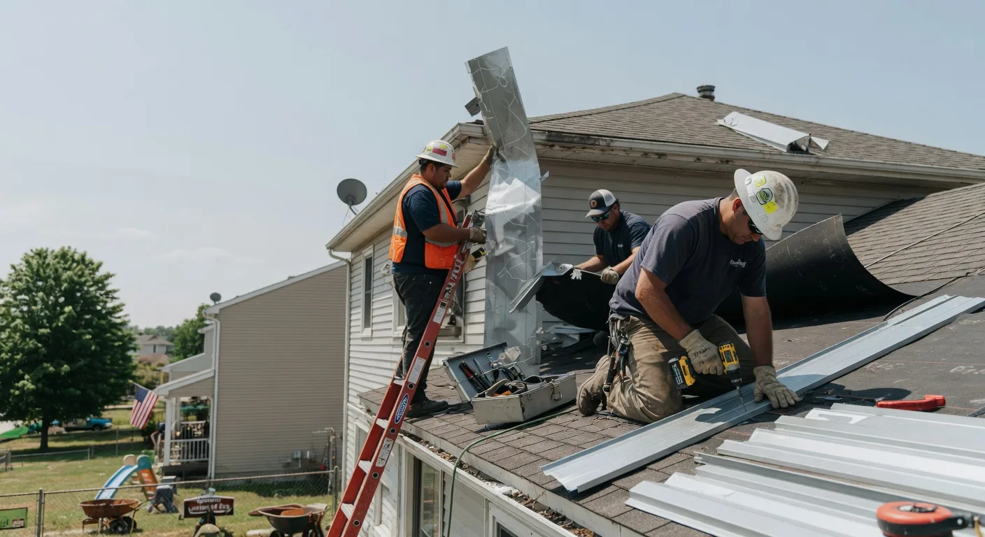 Storm Damage Metal Roof Repair in Rehrersburg, PA